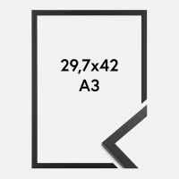 Rectángulo negro 29,7 x 42 cm