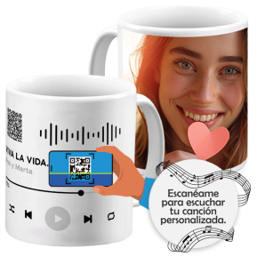 Canción personalizada en taza