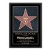 Certificado personalizado del  Walk of Fame con marco negra