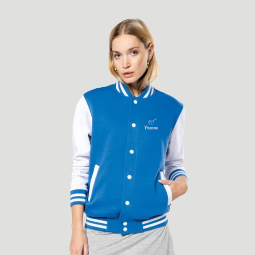 Chaqueta bomber para mujer bordada