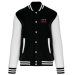 Chaqueta bomber unisex negro y blanco