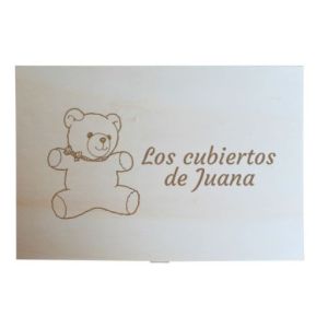 Caja de cubiertos personalizada