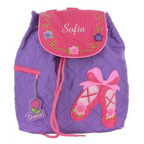 Mochila personalizada para bebé niña en color rosa,con dibujo de hada