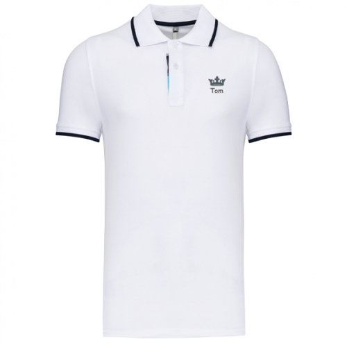 Polo deportivo de manga corta para hombre