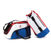 Bolsa de deporte bordada azul, blanca y roja