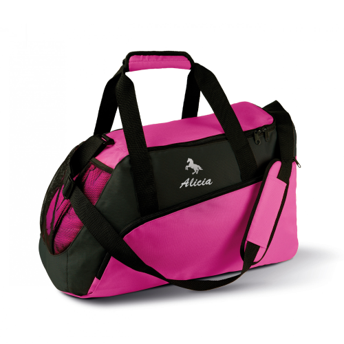 Bolsa de deporte bordada fucsia