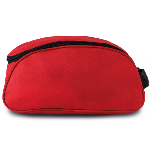 Bolsa organizadora de zapatos roja de lado