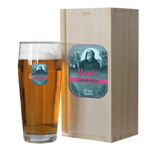 Vaso de cerveza estampado trapense Vaso de cerveza estampado trapense