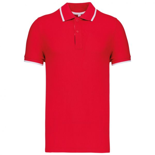  Polo deportivo rojo visto de frente