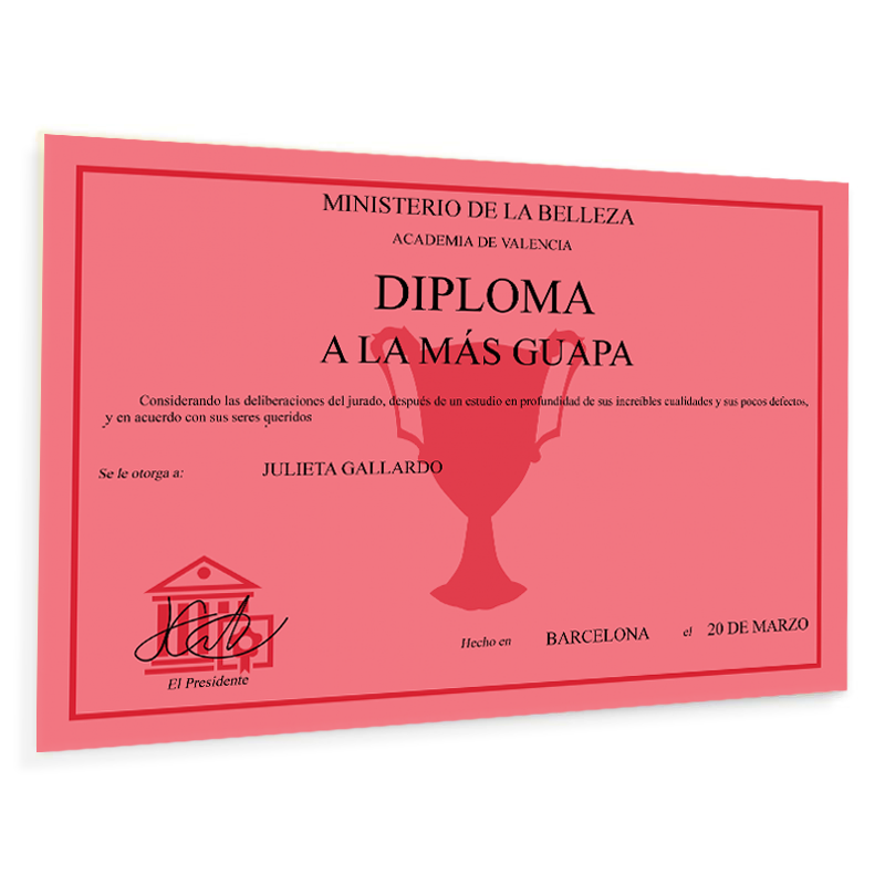 Diploma personalizado